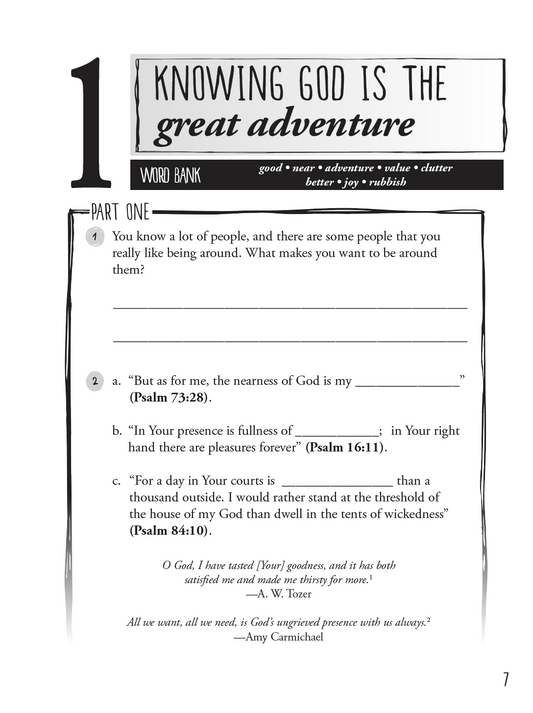 Behold Your God: Seeking Him Early Level 3 Student Workbook PDF