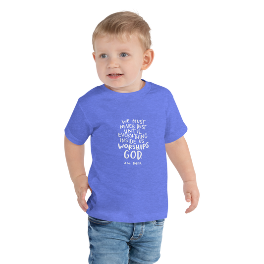 Toddler Tozer Worship Quote Tee