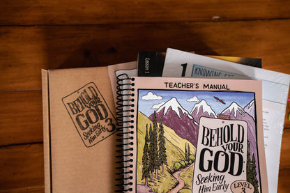 BUNDLE: Behold Your God: Seeking Him Early Levels 1–3 Teacher's Kits