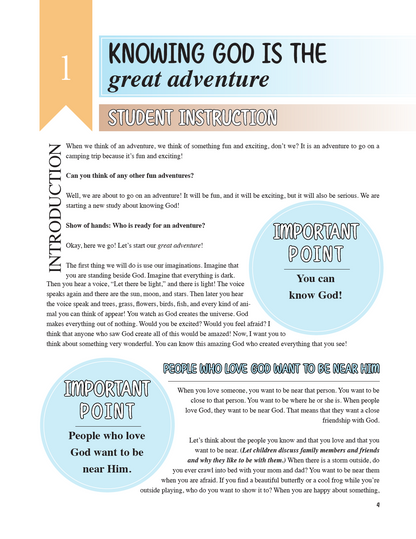 Behold Your God: Seeking Him Early Level 1 Teacher's Kit PDF