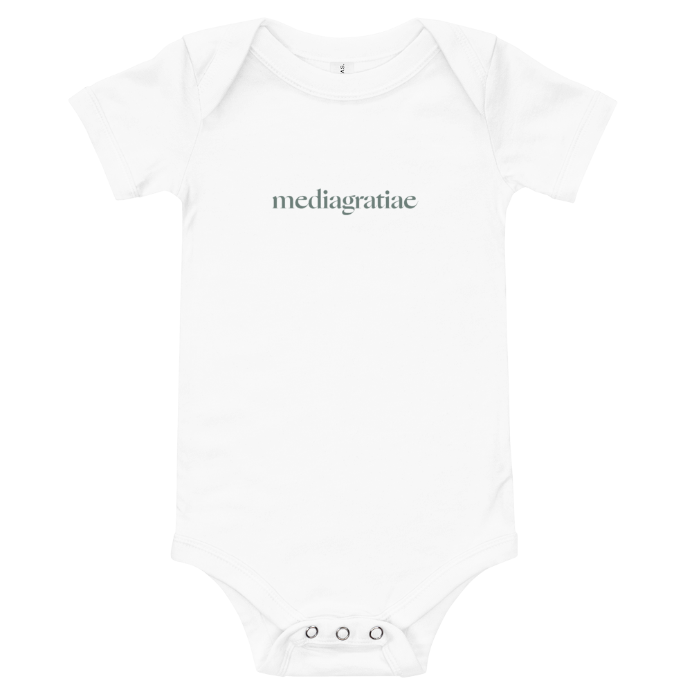 Baby Original Media Gratiae Logo Onesie