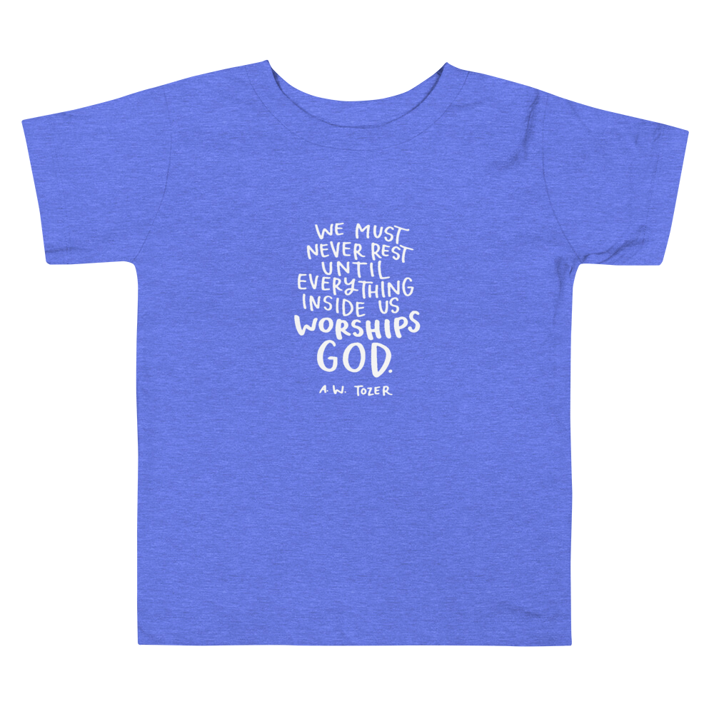 Toddler Tozer Worship Quote Tee