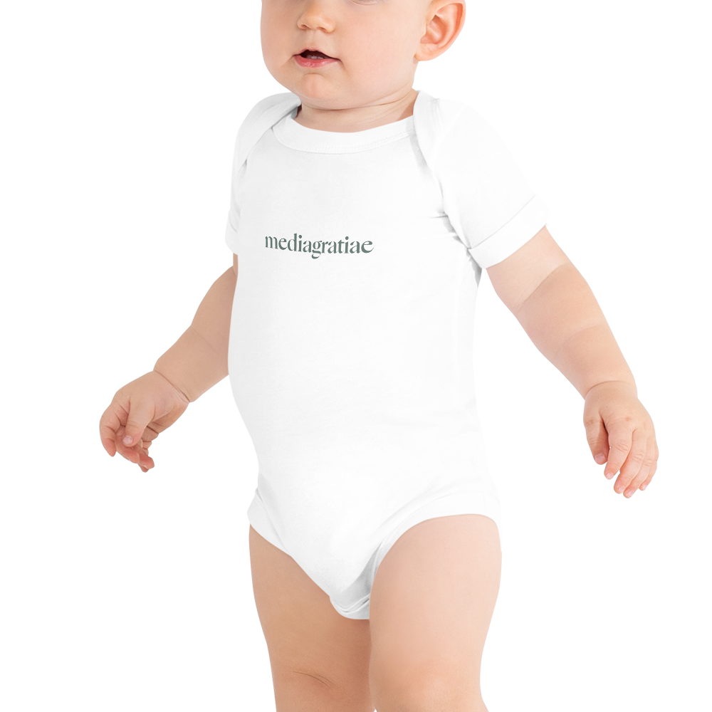 Baby Original Media Gratiae Logo Onesie