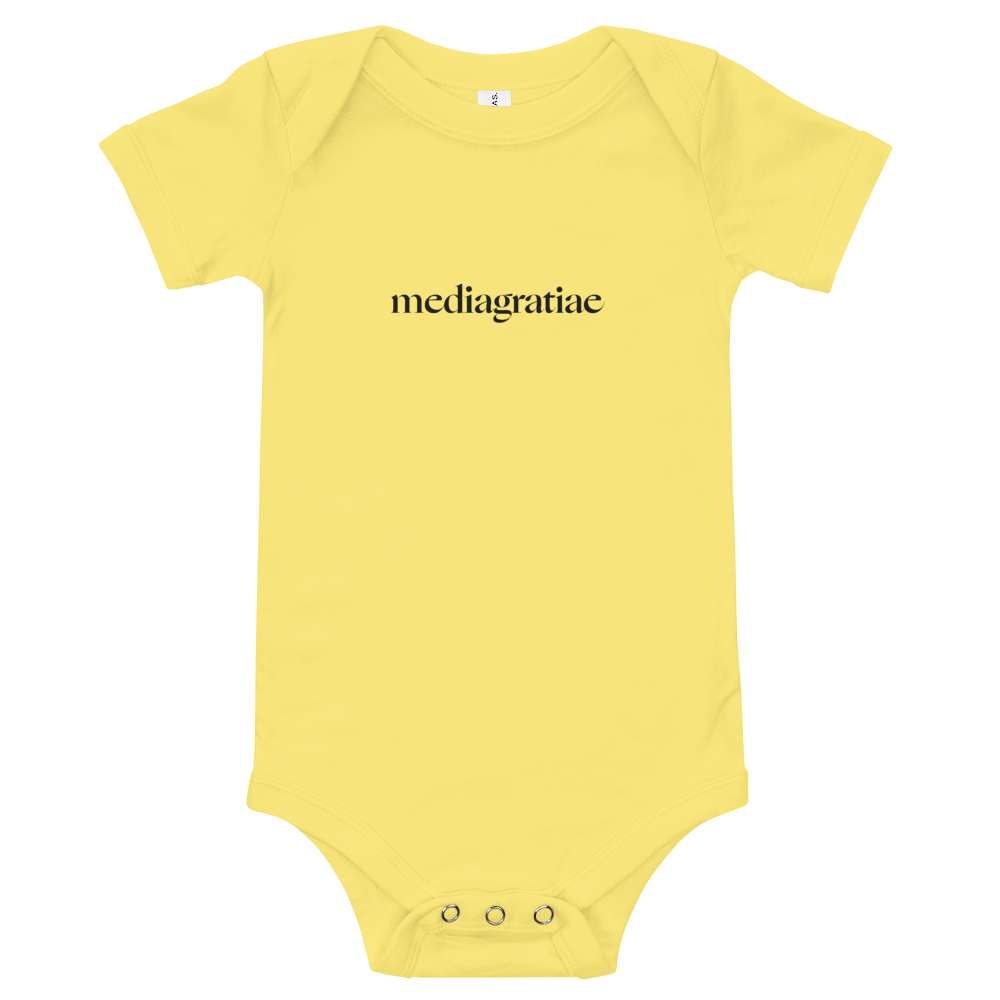 Baby Original Media Gratiae Logo Onesie