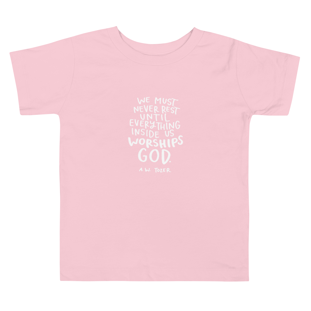 Toddler Tozer Worship Quote Tee