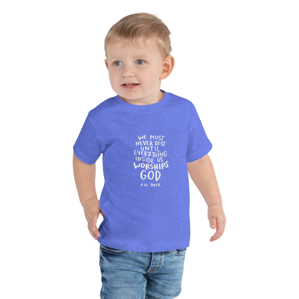 Toddler Tozer Worship Quote Tee