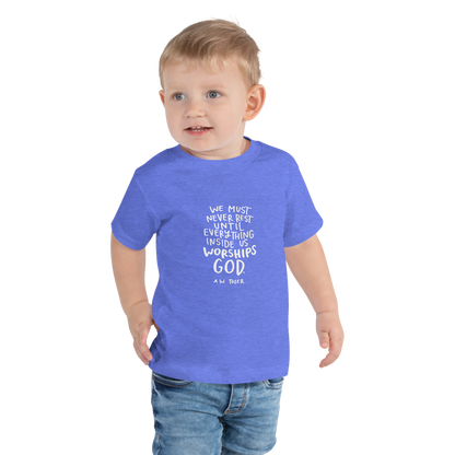 Toddler Tozer Worship Quote Tee