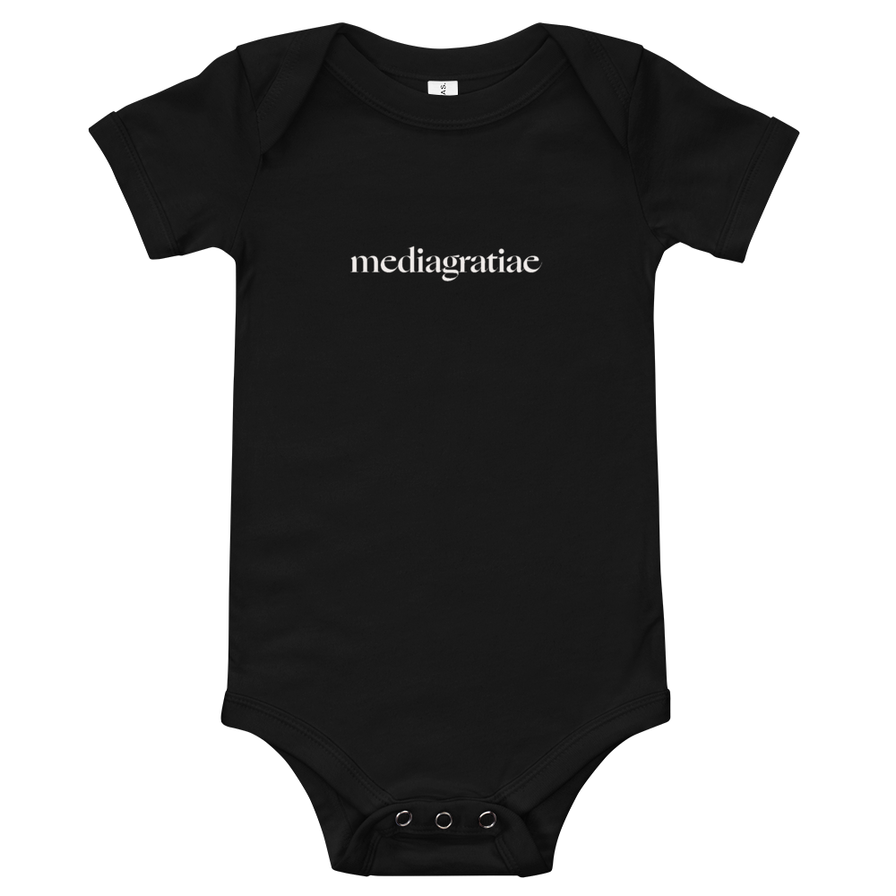 Baby Original Media Gratiae Logo Onesie