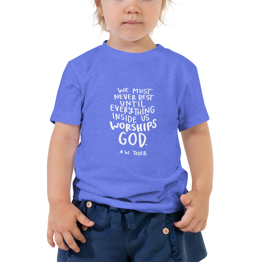 Toddler Tozer Worship Quote Tee