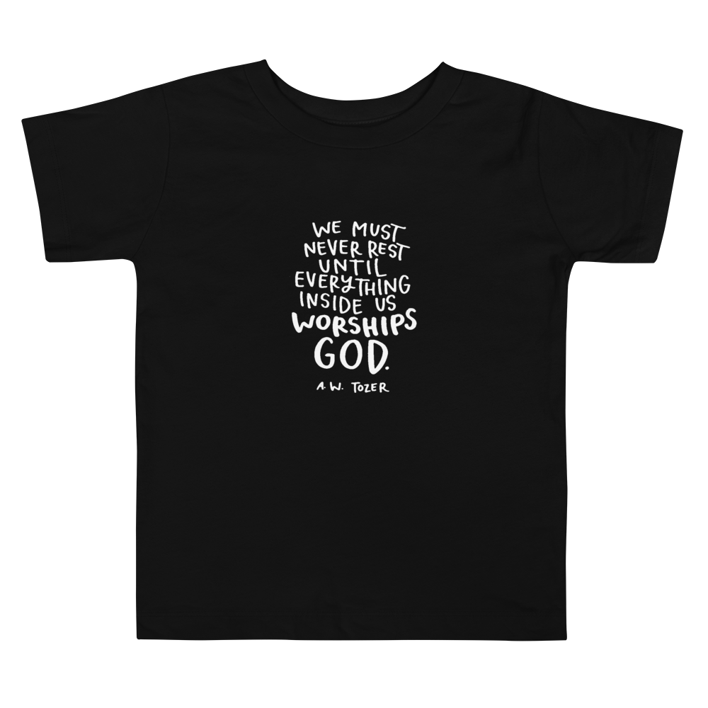 Toddler Tozer Worship Quote Tee