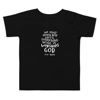 Toddler Tozer Worship Quote Tee