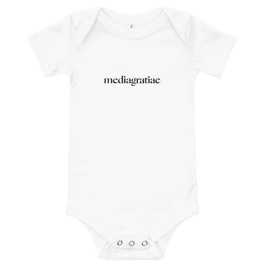 Baby Original Media Gratiae Logo Onesie