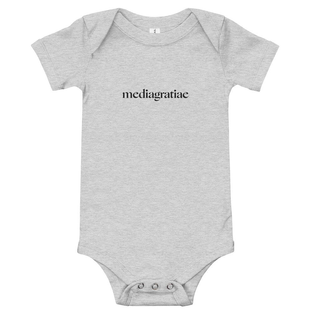 Baby Original Media Gratiae Logo Onesie